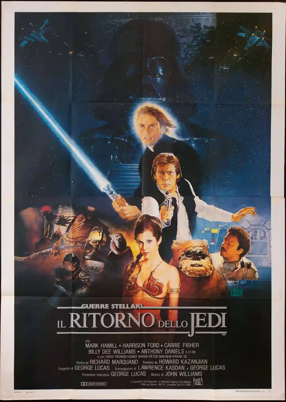 A Glimpse of Nostalgia: Italian Movie Poster for Return of the Jedi by Kazuhiko Sano