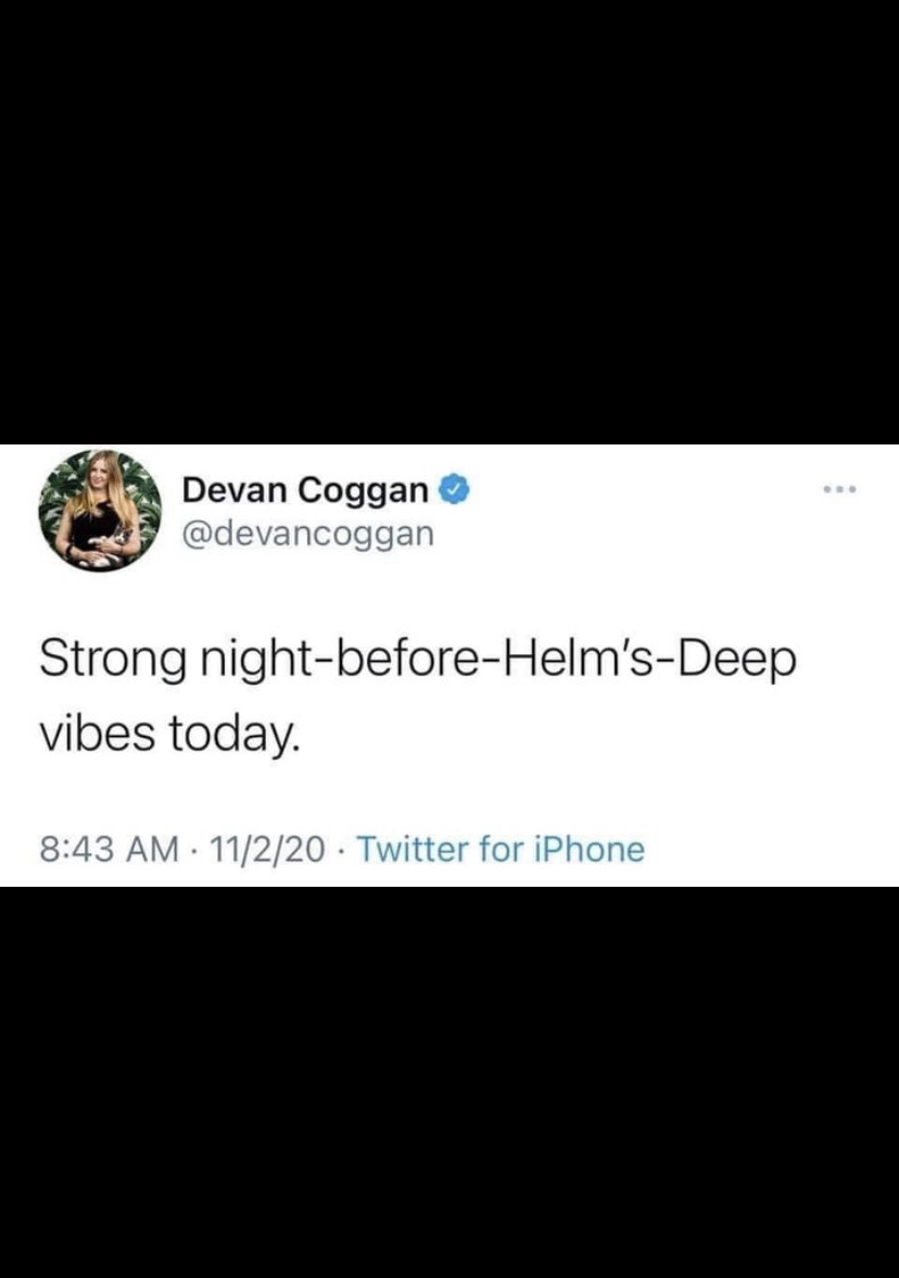 A screenshot of a Twitter post by Devan Coggan (@devancoggan) with a verified blue checkmark. The tweet reads 'Strong…